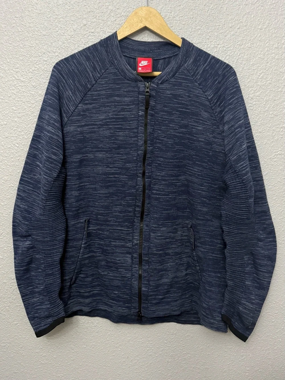 Nike | Sportswear Men's Tech Knit Full-Zip Jacket | Obsidian Heather/Blue | XL